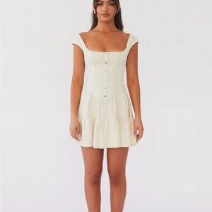 Peppermayo NWT Isabella denim bustier dress
